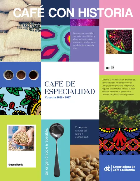 Portada de la revista Café con Historia, cosecha 2026-2027